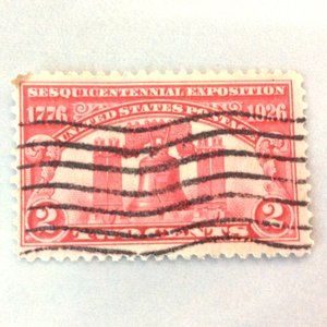1926 2-cent Sesquicentennial Liberty Bell Jumbo Size Stamp Issue #: 617 F-VF